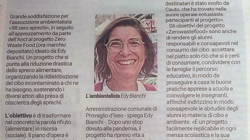 Il progetto ZWF al centro del percorso sul contrasto allo spreco di ANCI